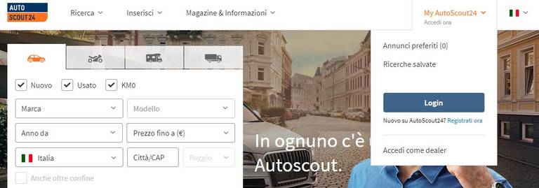How to place an ad on AutoScout24 01