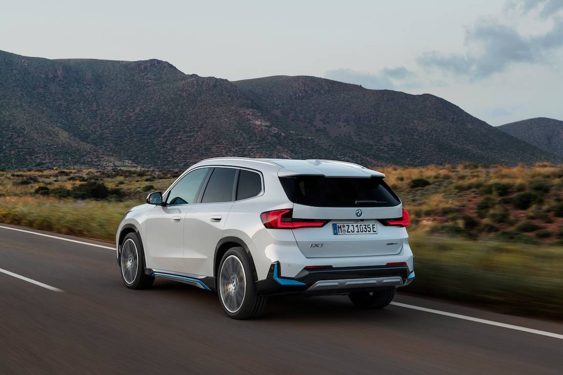 BMW iX1 (2023) dynamic, rear view