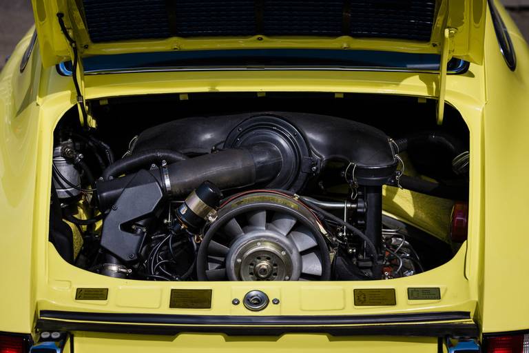 Il motore della Porsche 911 Carrera RS 2.7 versione Touring