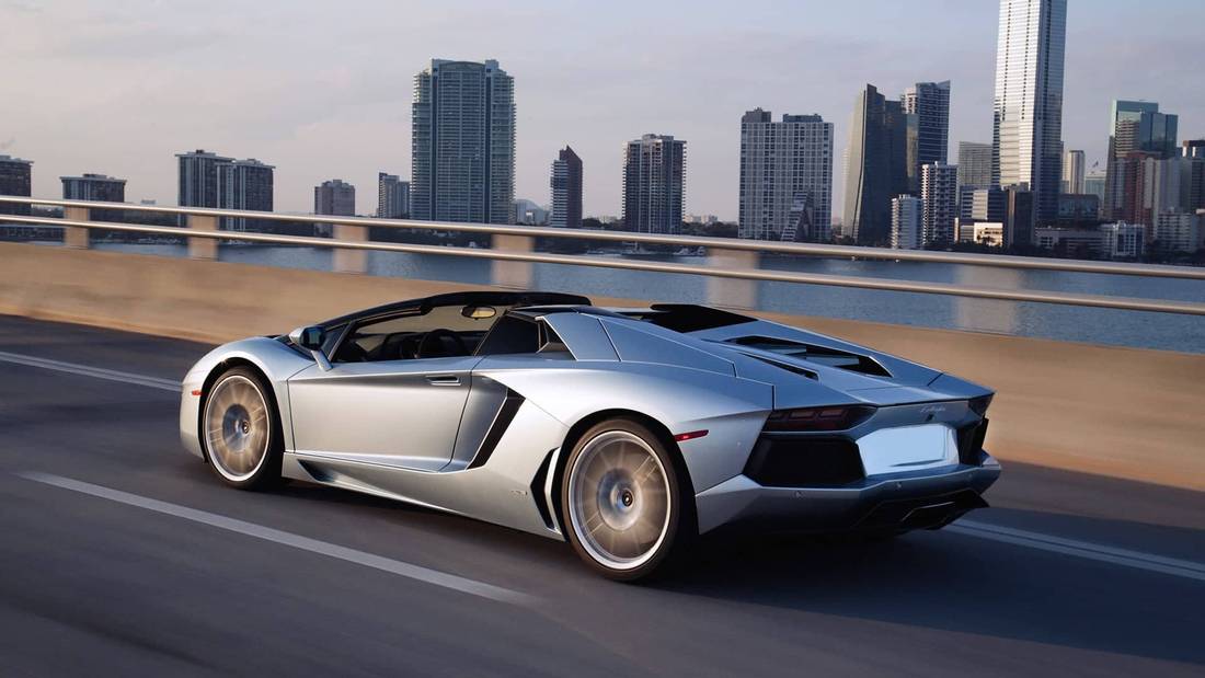 Lamborghini Aventador Roadster Back