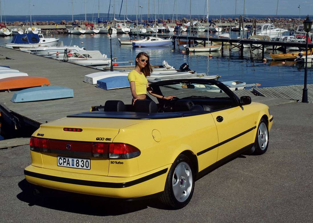 saab-900-cabrio-yellow-back