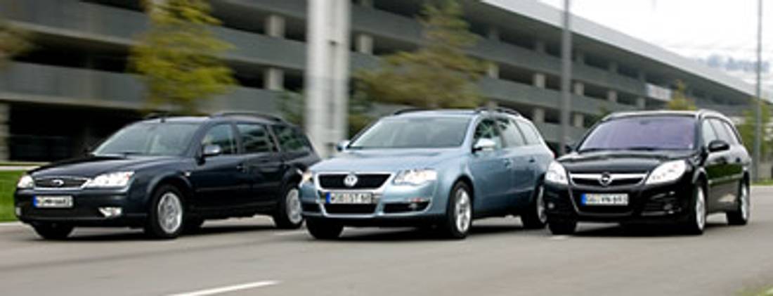 Prova di confronto: Ford Mondeo Turnier, Opel Vectra Caravan e VW Passat Variant – Le tre sagge