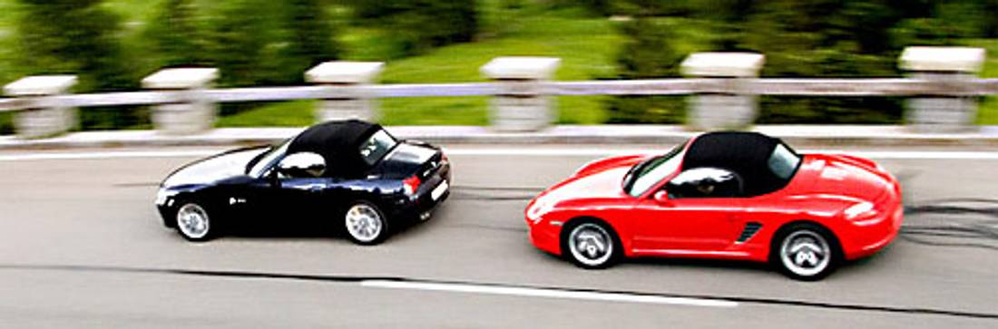 Prova di confronto: la Porsche Boxster e la BMW Z4 3