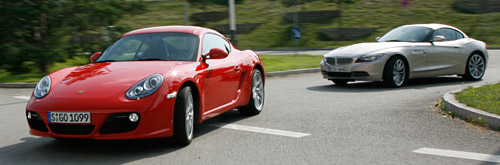 Prova di confronto: BMW Z4 vs. Porsche Cayman S – BMW Z4 vs. Porsche Cayman S