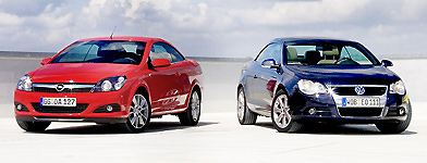 Prova: Test di confronto: Opel Astra TwinTop e VW Eos – Libertà tedesca